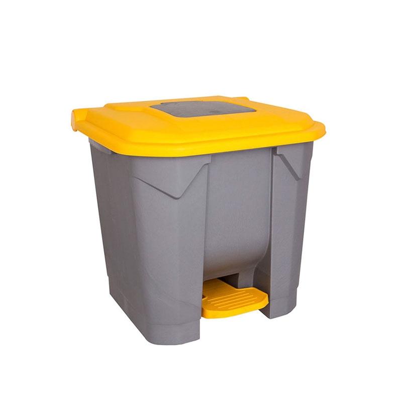 Planet Кош с разделение, с педал, 30 L, сив-жълтна ниска цена с бърза доставка - BestPC.BG
