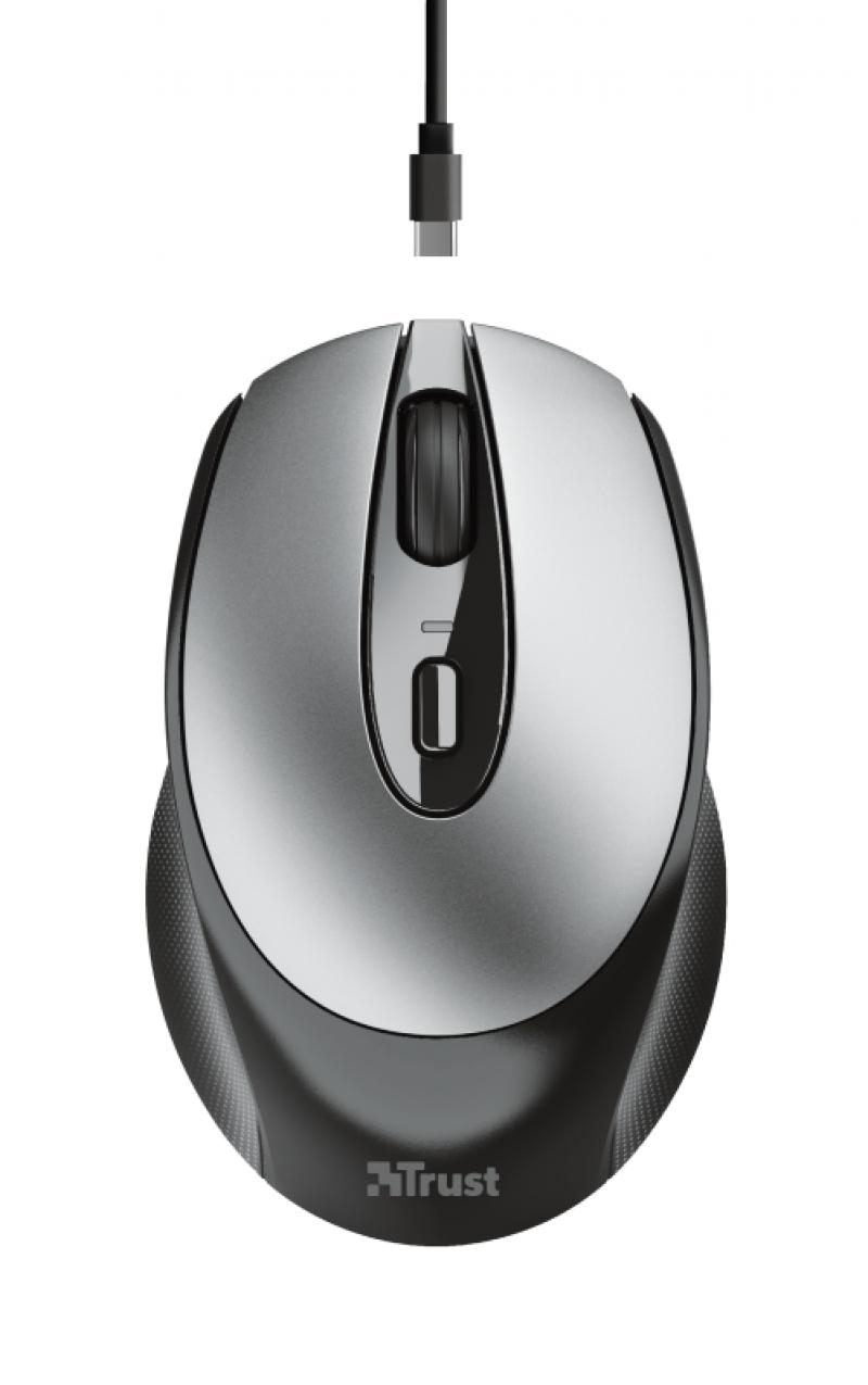 Мишка TRUST Zaya Wireless Rechargeable Mouse Чернана ниска цена с бърза доставка - BestPC.BG