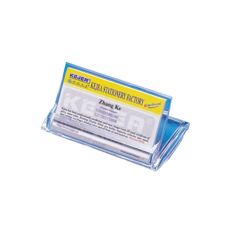 KEJEA Кутия - поставка за визитки, пластмасова, прозрачнана ниска цена с бърза доставка - BestPC.BG