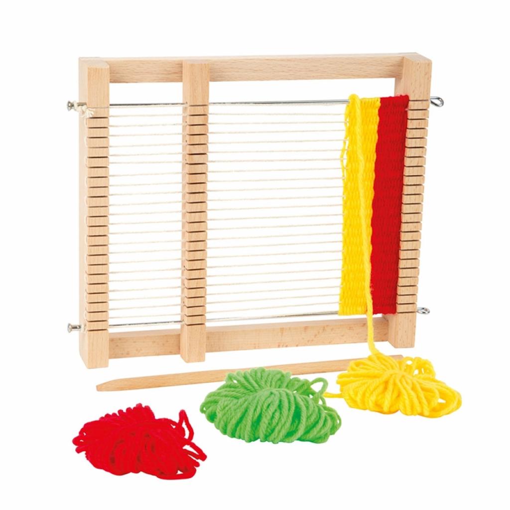 Small Foot Стан за тъкане, дървен, с включени конци, 19 x 3 x 22 cmна ниска цена с бърза доставка - BestPC.BG