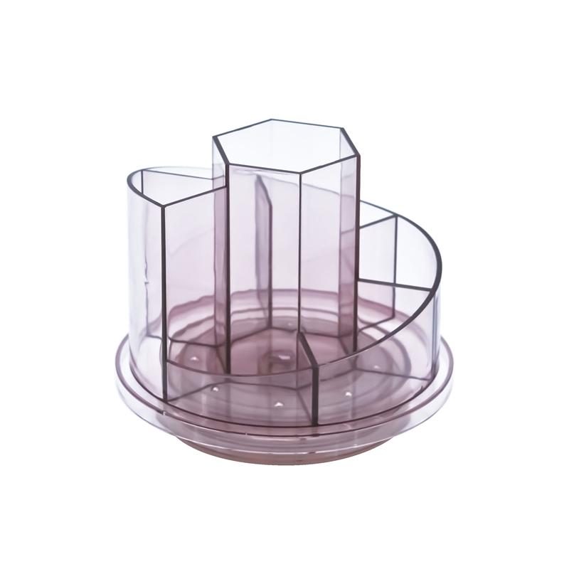 KEJEA Органайзер за бюро, въртящ се, пластмасов, прозраченна ниска цена с бърза доставка - BestPC.BG