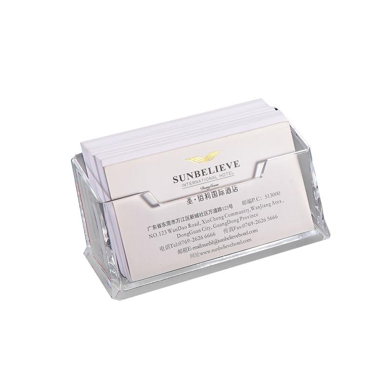 KEJEA Поставка за визитки, пластмасова, прозрачнана ниска цена с бърза доставка - BestPC.BG