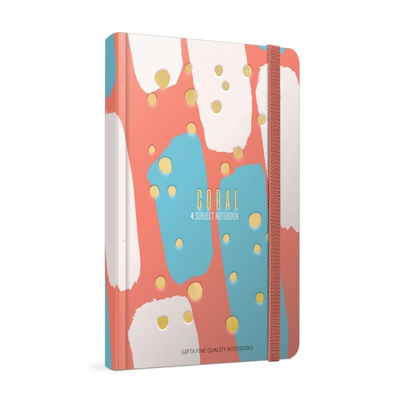 Gipta Coral Тетрадка 17 х 24 cm, кремава, 4 теми, широки редове, 140 листана ниска цена с бърза доставка - BestPC.BG