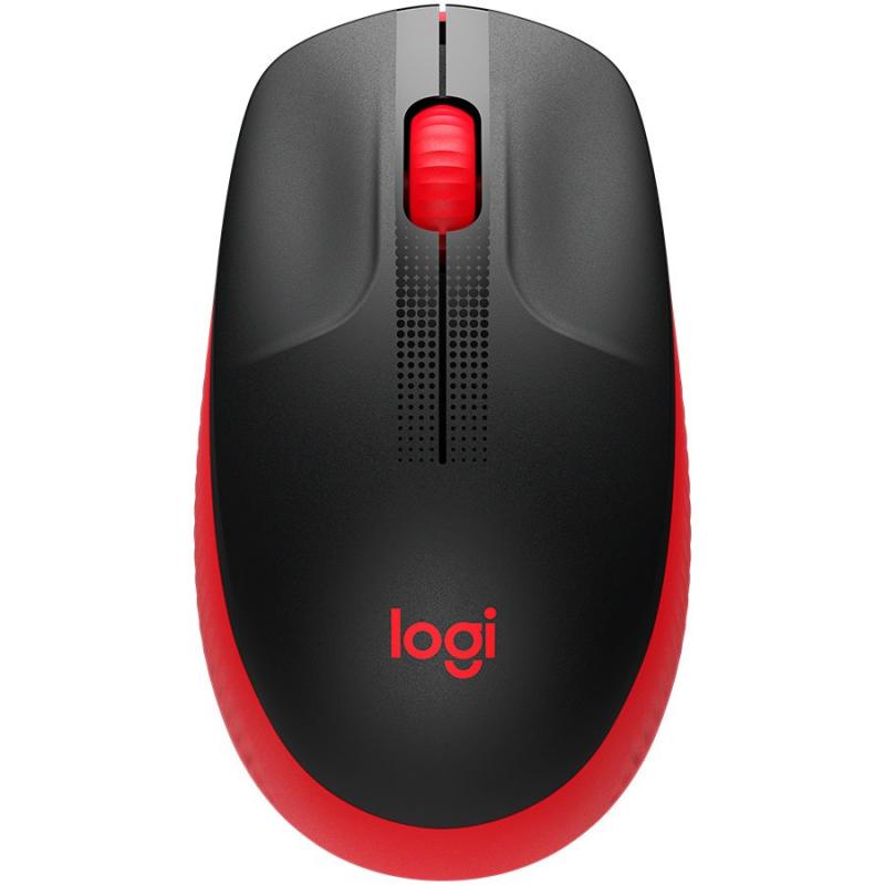 Мишка LOGITECH M190 Wireless Mouse - Червена/Чернана ниска цена с бърза доставка - BestPC.BG