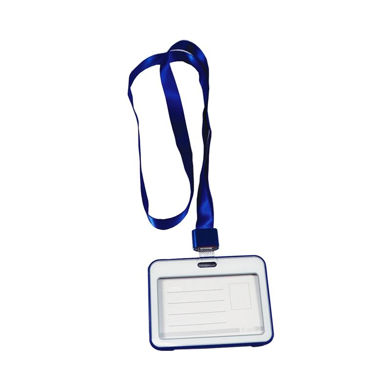 KEJEA Бадж, с лента, двулицев, хоризонтален, 85 х 54 mm, синна ниска цена с бърза доставка - BestPC.BG