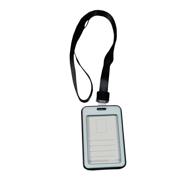 KEJEA Бадж, с лента, двулицев, вертикален, 54 х 85 mm, черенна ниска цена с бърза доставка - BestPC.BG