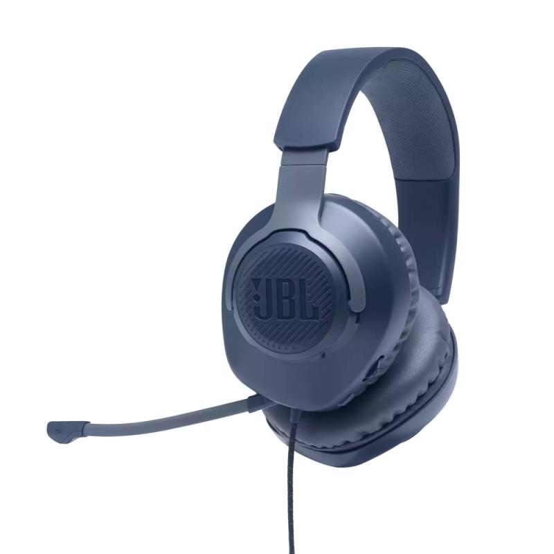 Слушалки JBL QUANTUM 100 BLU Wired over-ear gaming headset with a detachable micна ниска цена с бърза доставка - BestPC.BG