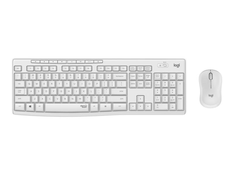 Клавиатура Logitech MK295 Silent Wireless Combo - OFF WHITEна ниска цена с бърза доставка - BestPC.BG