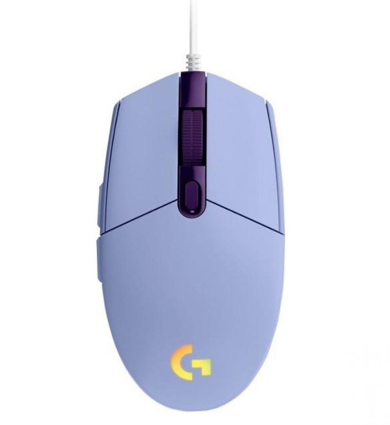 Мишка Геймърска Logitech G102 Mouse, Lightsync RGB, 8000 DPI, 6 Programmable Buttons, Lilacна ниска цена с бърза доставка - BestPC.BG