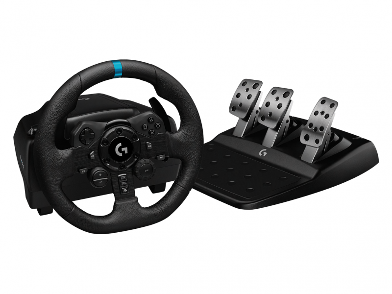 Мултимедиен продукт Волан Logitech G923 Sim Racing Wheel, PS4, PS5, PCна ниска цена с бърза доставка - BestPC.BG
