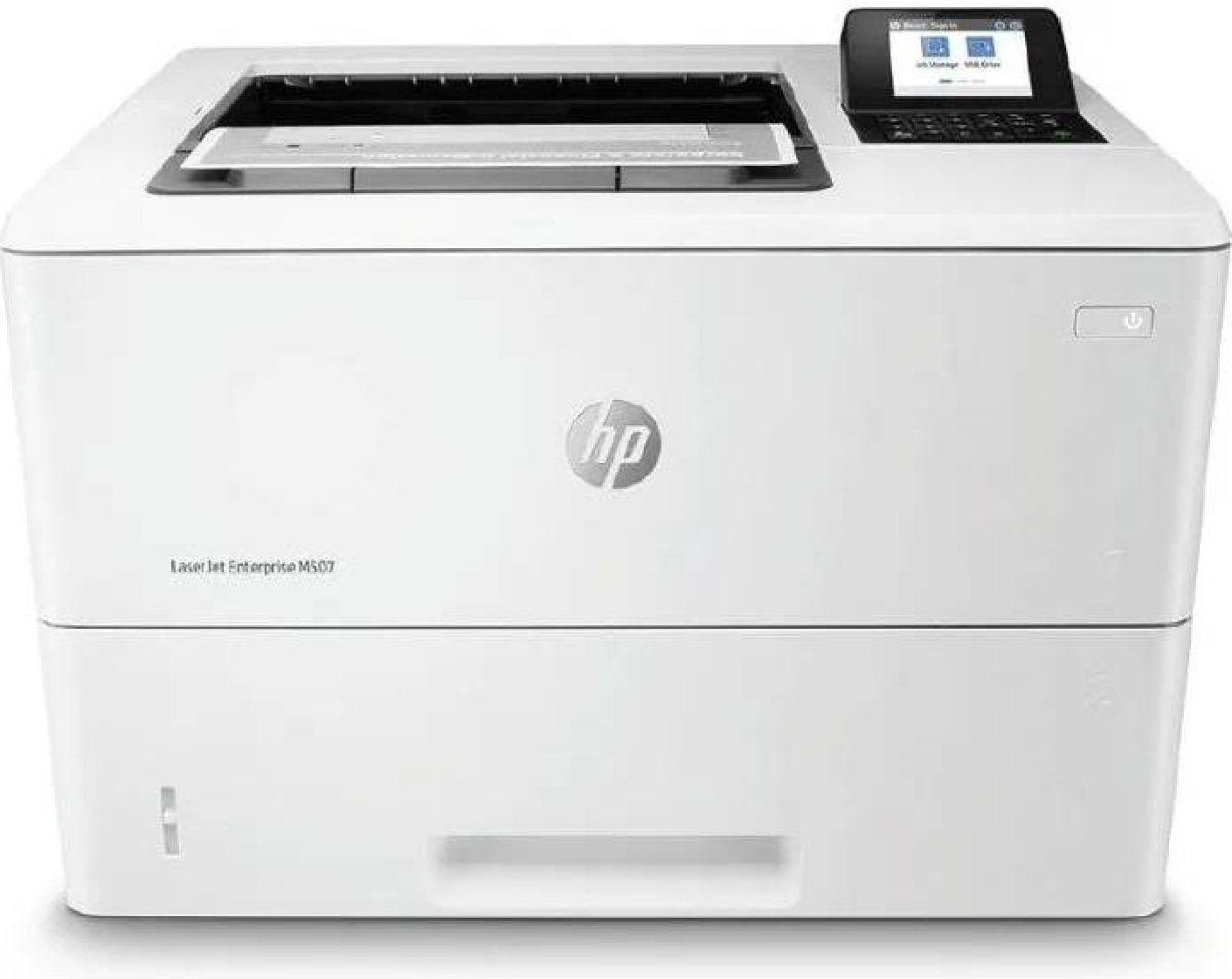 Принтер HP LaserJet Enterprise M507dn - 2.7" QVGA LCD дисплей, 1.2 GHz, 512 MB / 1.5 GB (максимум) инсталирана RAM памет, 50/60 Hzна ниска цена с бърза доставка - BestPC.BG
