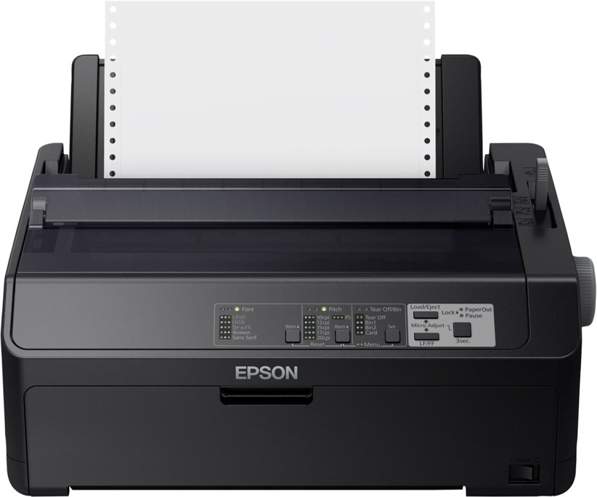 Принтер EPSON FX 890II Printer Mono B-W dot-matrix Roll 21.6cm JIS B4 254mm width 240x144dpi 9 pin 738 char-sec parallel USB 2.0на ниска цена с бърза доставка - BestPC.BG