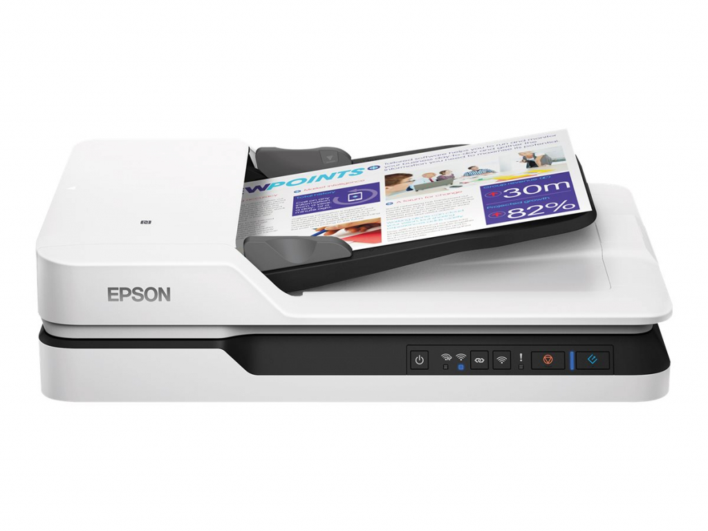 Скенер EPSON WorkForce DS-1660W Document scanner Duplex A4 1200x1200dpi 25ppm ADF 50sheets 1500scans-d USB 3.0 Wi-Fiна ниска цена с бърза доставка - BestPC.BG
