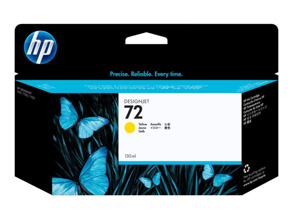 Касета с мастило HP 72 original Ink cartridge C9373A yellow high capacity 130ml 1-packна ниска цена с бърза доставка - BestPC.BG