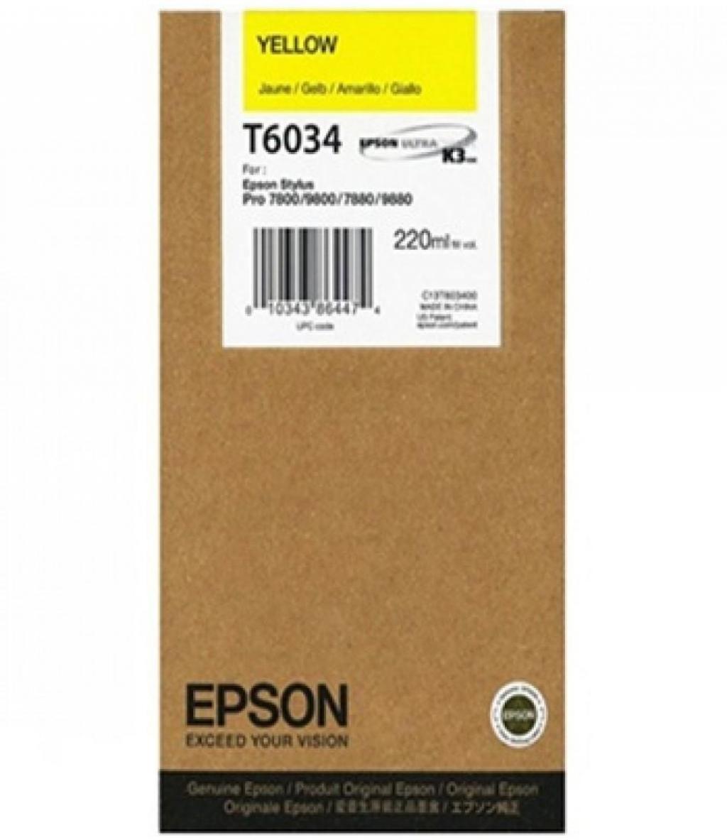 Касета с мастило EPSON 5LB T6034 ink cartridge yellow standard capacity 220ml 1-packна ниска цена с бърза доставка - BestPC.BG