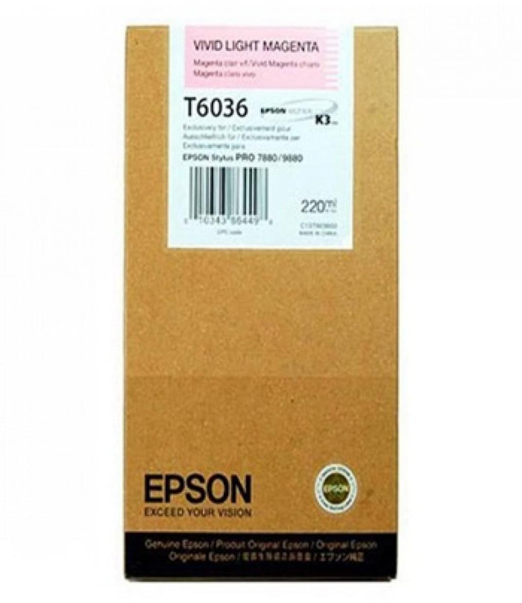 Касета с мастило EPSON 5LB T6036 ink cartridge vivid light magenta standard capacity 220ml 1-packна ниска цена с бърза доставка - BestPC.BG