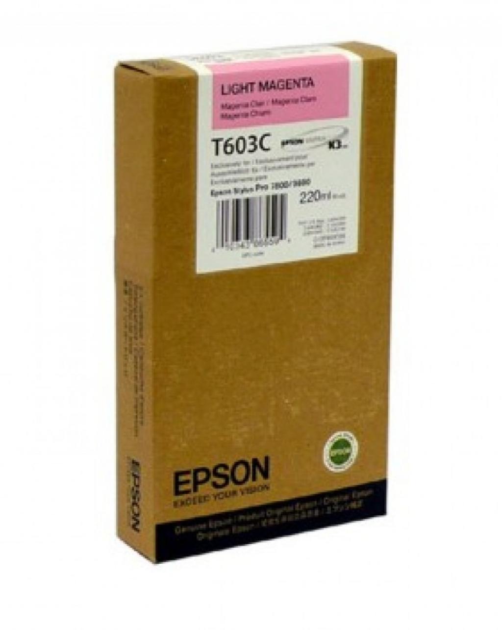 Касета с мастило EPSON 5LB T603C ink cartridge light magenta standard capacity 220ml 1-packна ниска цена с бърза доставка - BestPC.BG