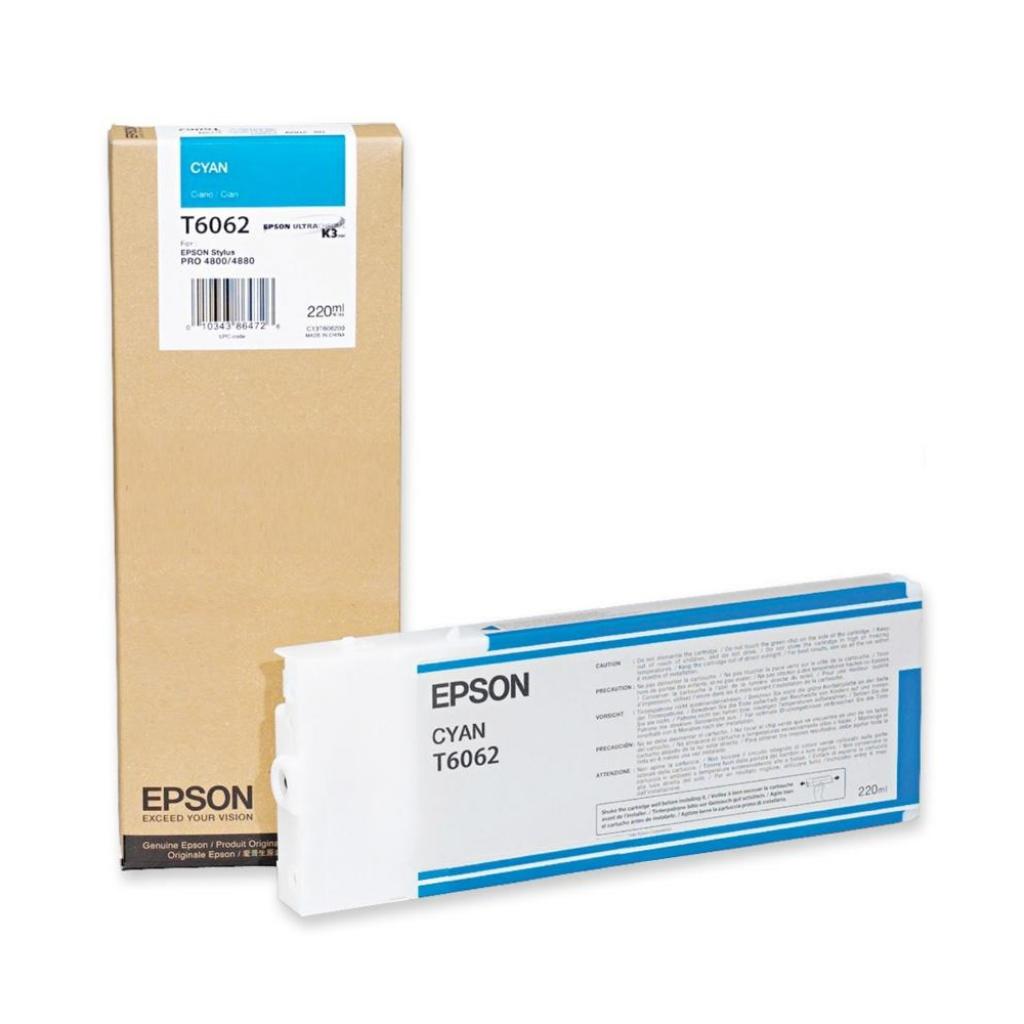 Касета с мастило EPSON T6062 ink cartridge cyan standard capacity 220ml 1-packна ниска цена с бърза доставка - BestPC.BG
