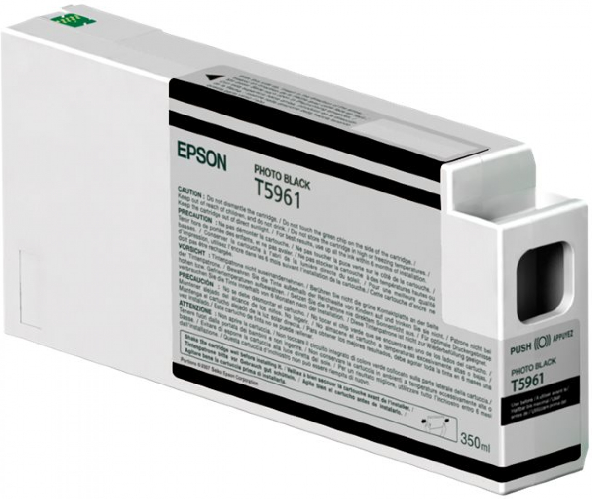Касета с мастило EPSON T5961 ink cartridge photo black standard capacity 350ml 1-packна ниска цена с бърза доставка - BestPC.BG