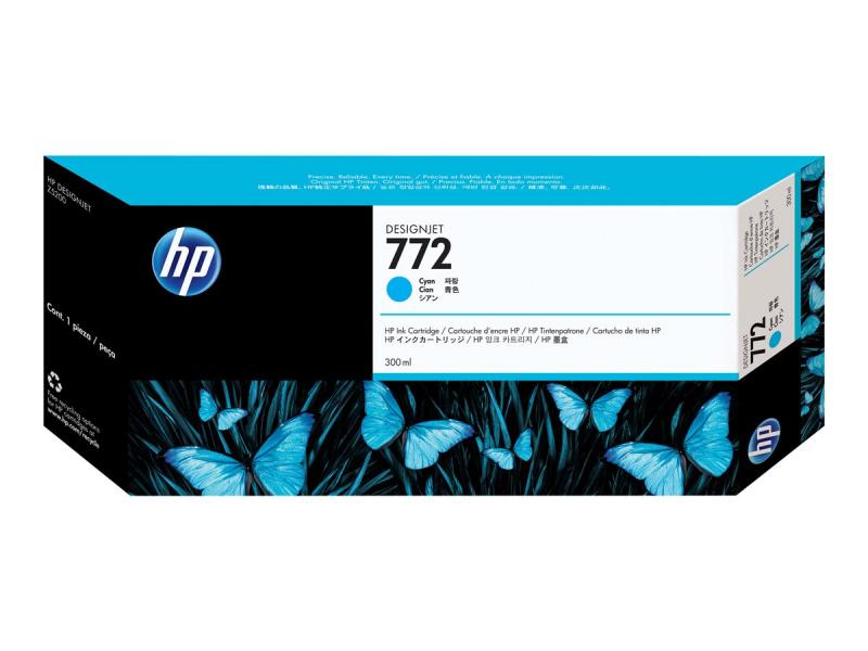 Касета с мастило HP 772 original Ink cartridge CN636A cyan standard capacity 300ml 1-packна ниска цена с бърза доставка - BestPC.BG