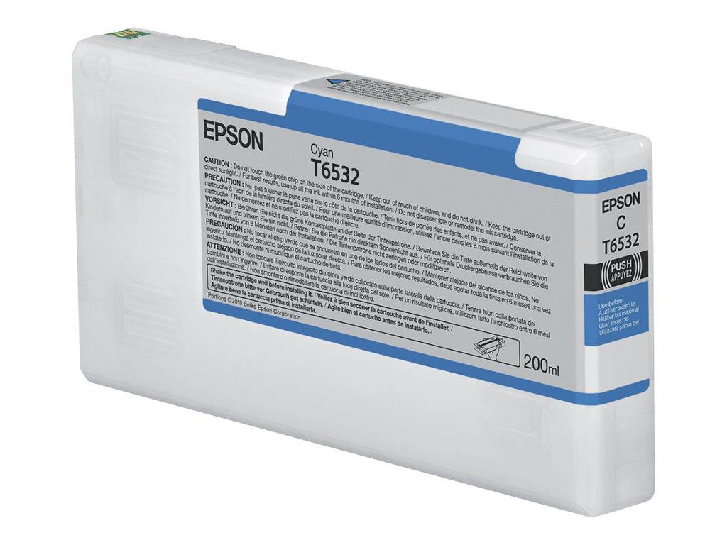 Касета с мастило EPSON T6532 ink cartridge cyan standard capacity 200mlна ниска цена с бърза доставка - BestPC.BG