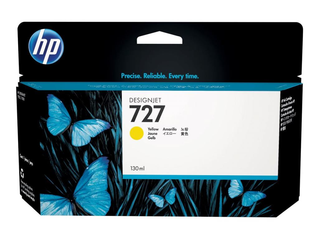 Касета с мастило HP 727 original Ink cartridge B3P21A yellow standard capacity 130ml 1-packна ниска цена с бърза доставка - BestPC.BG