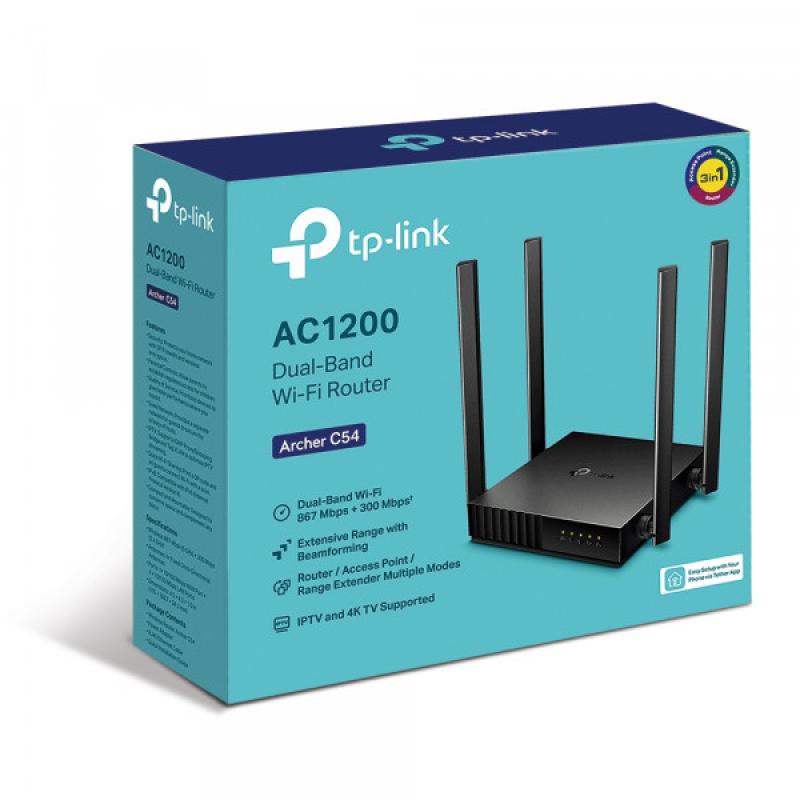 Безжичен рутер TP-Link AC1200 Dual-band Wi-Fi routerна ниска цена с бърза доставка - BestPC.BG
