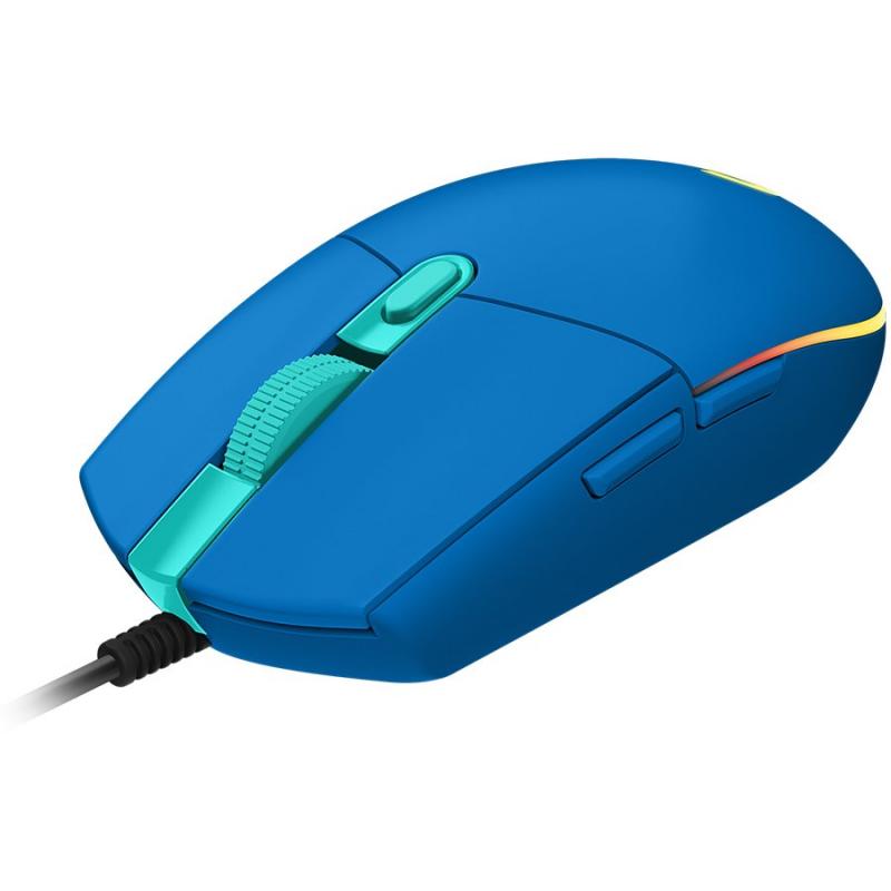Мишка Геймърска LOGITECH G102 LIGHTSYNC Corded Gaming Mouse - BLUE - USB - EER синяна ниска цена с бърза доставка - BestPC.BG