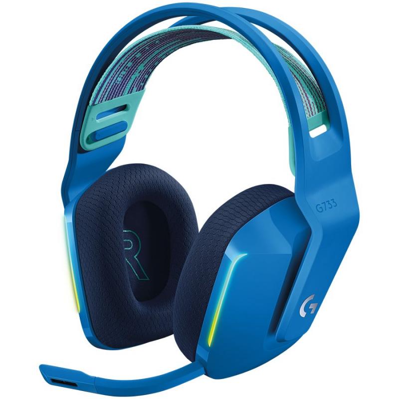 Слушалки Геймърски LOGITECH G733 LIGHTSPEED Wireless RGB Gaming Headset - BLUEна ниска цена с бърза доставка - BestPC.BG