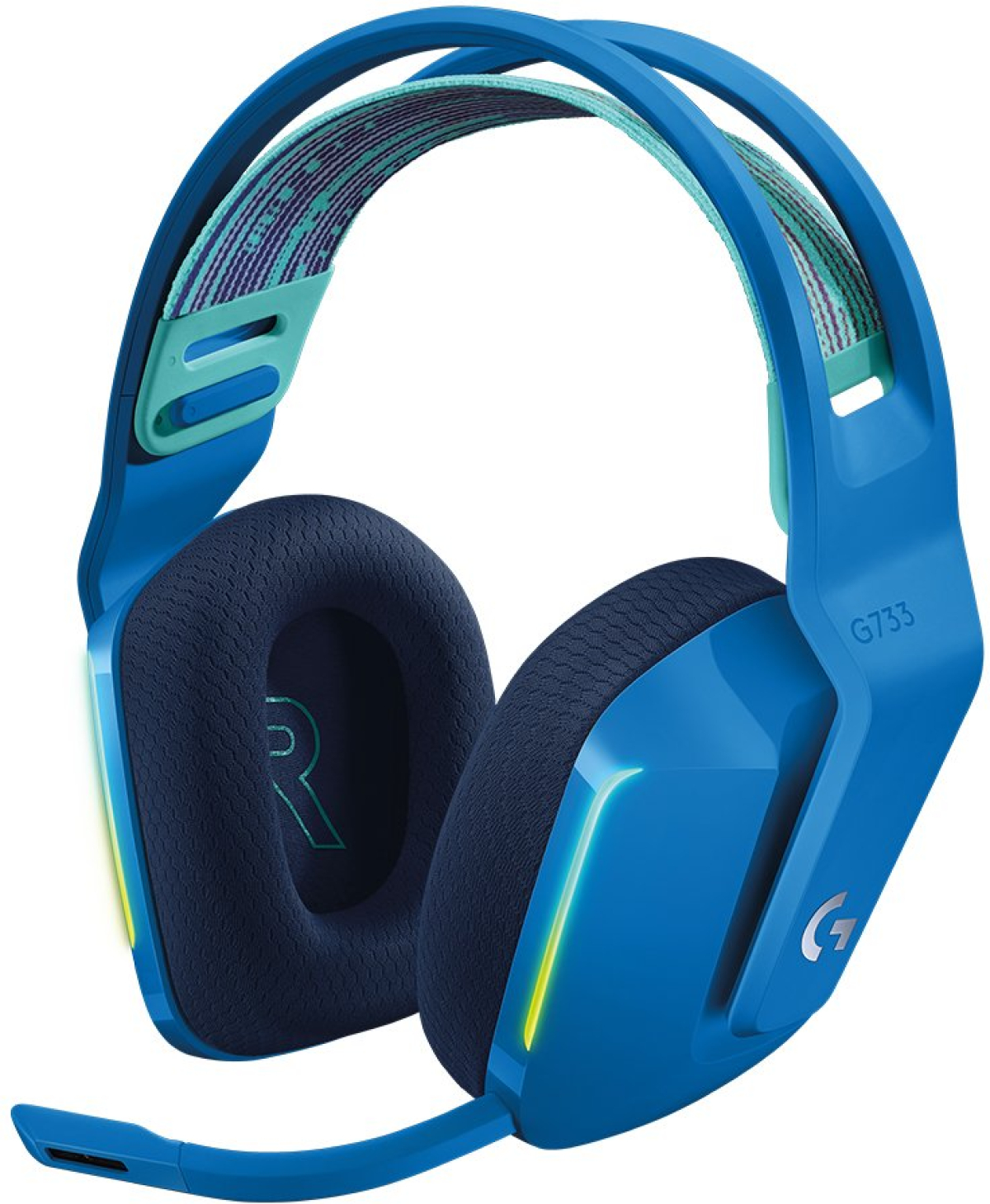 Слушалки Геймърски LOGITECH G733 LIGHTSPEED Wireless RGB Gaming Headset - BLUEна ниска цена с бърза доставка - BestPC.BG