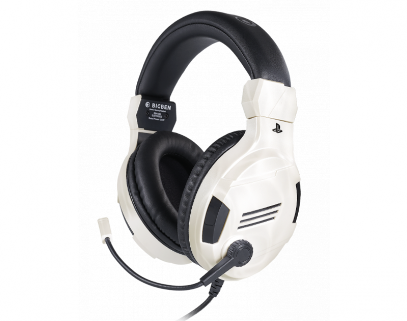 Геймърски слушалки Nacon Bigben PS4 Official Headset V3 White, Микрофон, Бялна ниска цена с бърза доставка - BestPC.BG