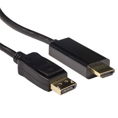 Кабел ACT AK3992, DisplayPort мъжко - HDMI-A мъжко, 5 м, Черен, Булкна ниска цена с бърза доставка - BestPC.BG