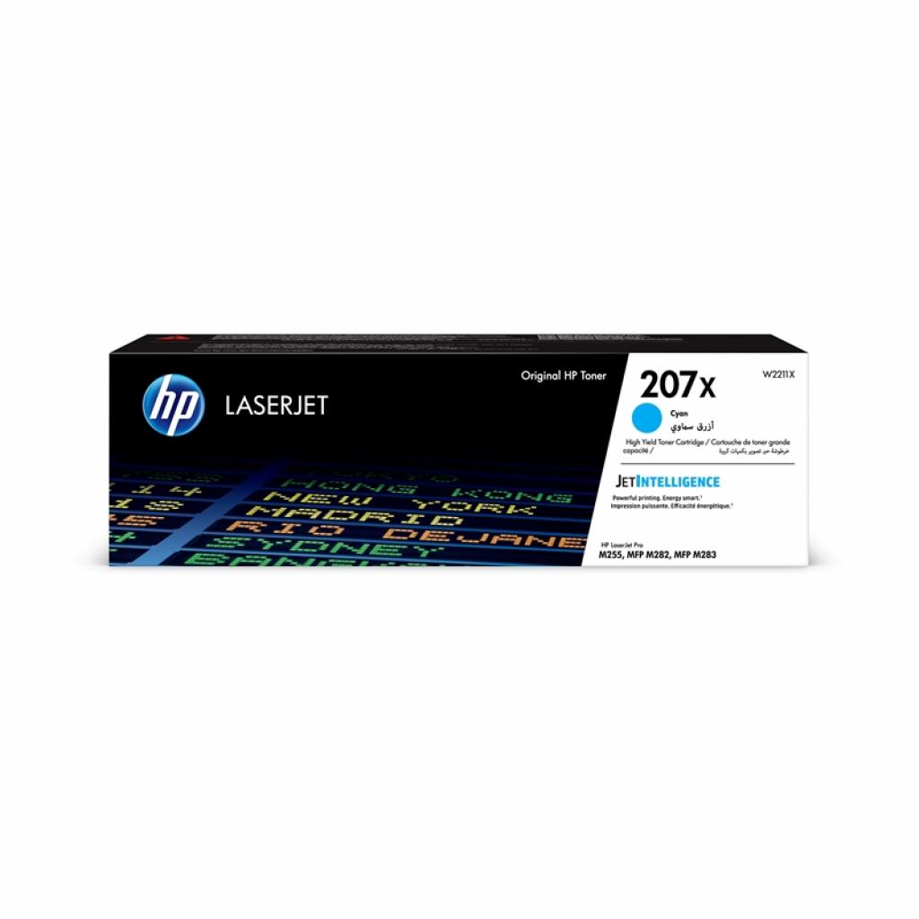HP Тонер 207X W2211X, M255dw-M283fdn, 2450 страници-5%, Cyanна ниска цена с бърза доставка - BestPC.BG