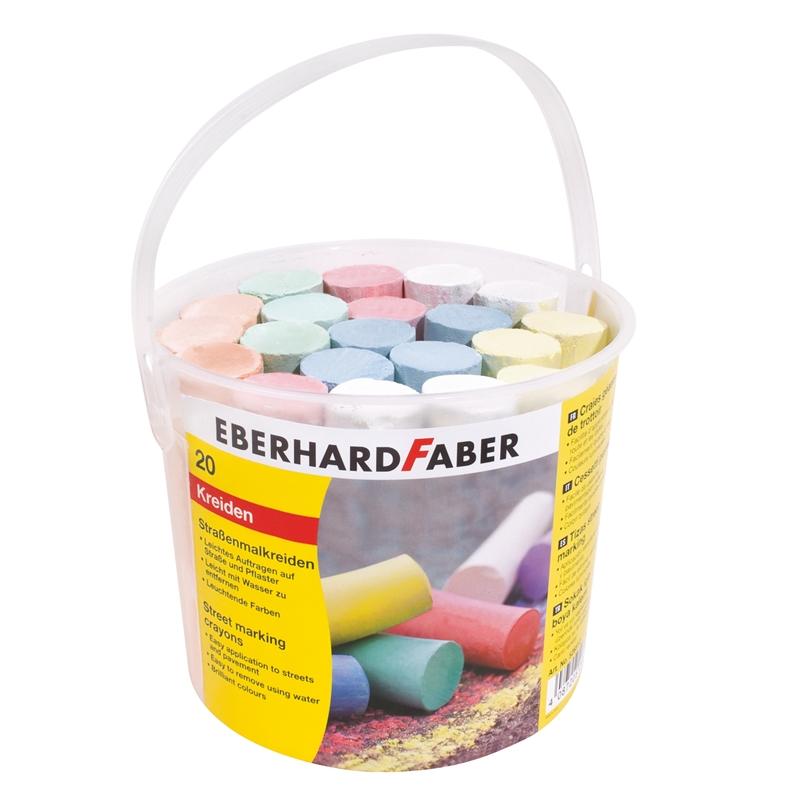 Eberhard Faber Тебешир, 6 цвята, 20 броя в кофана ниска цена с бърза доставка - BestPC.BG