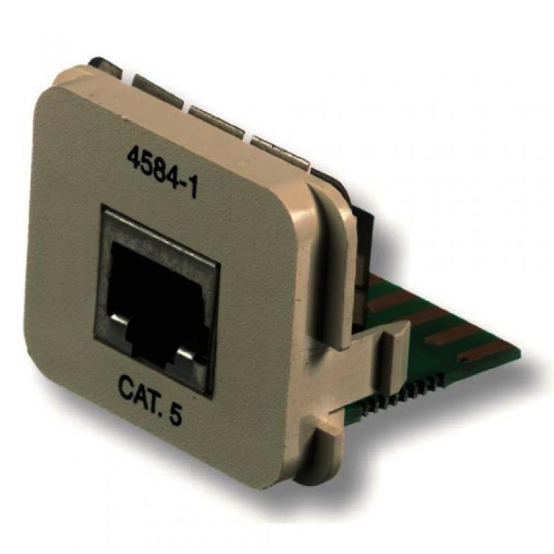 Мрежов аксесоар Инсърт CO Plus 1 x RJ45 кат. 5e 1Gb-s, бежовна ниска цена с бърза доставка - BestPC.BG