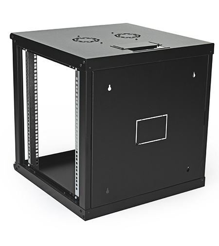 Комуникационен шкаф 12U 600x600 мм, черен, стъклена врата, Elegant Proна ниска цена с бърза доставка - BestPC.BG