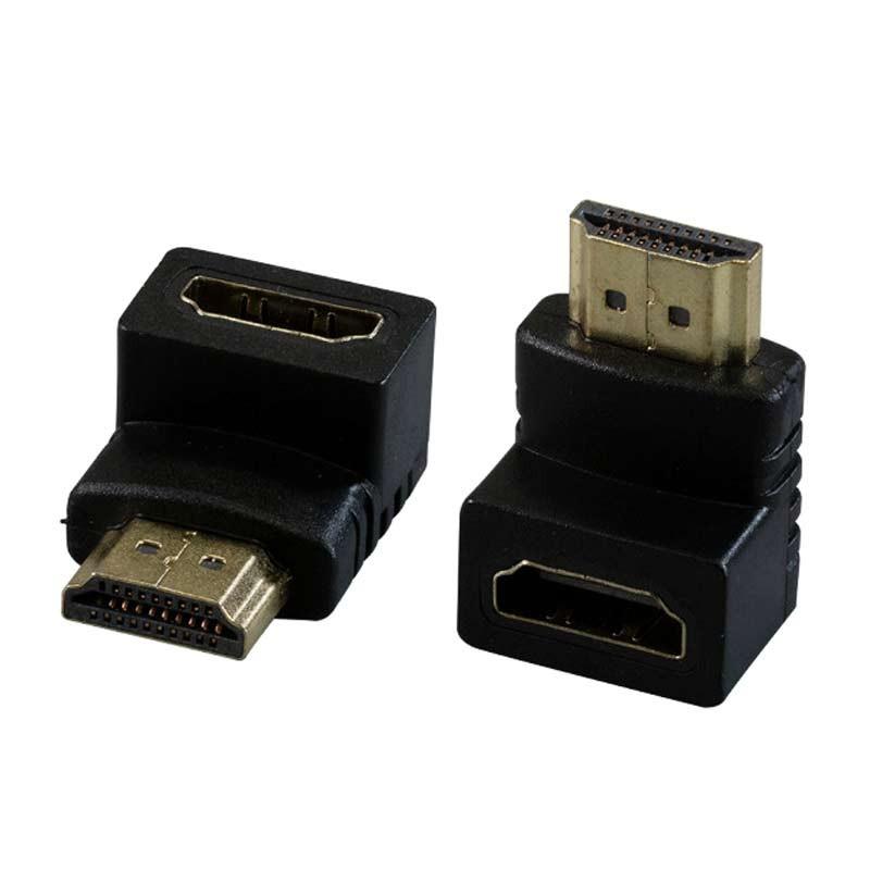 Кабел/адаптер Преходник HDMI женски към HDMI мъжки, ъгловна ниска цена с бърза доставка - BestPC.BG