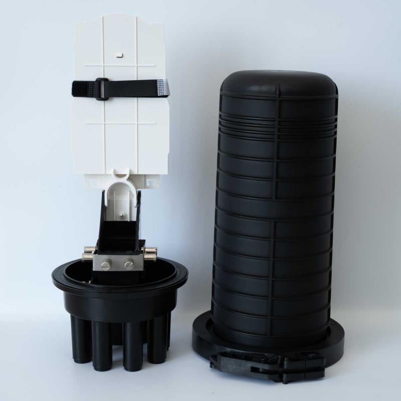 Оптична муфа с 6 кръгли и 1 овален отвор за максимум 144 влакнана ниска цена с бърза доставка - BestPC.BG