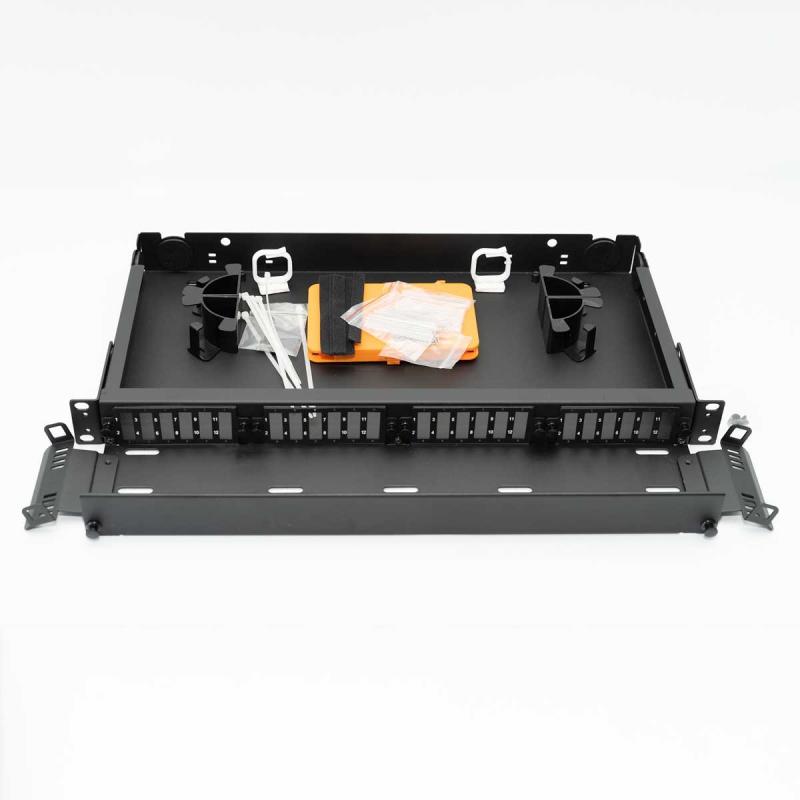 Оптичен панел 1U за 24 SC дуплексни адаптерана ниска цена с бърза доставка - BestPC.BG