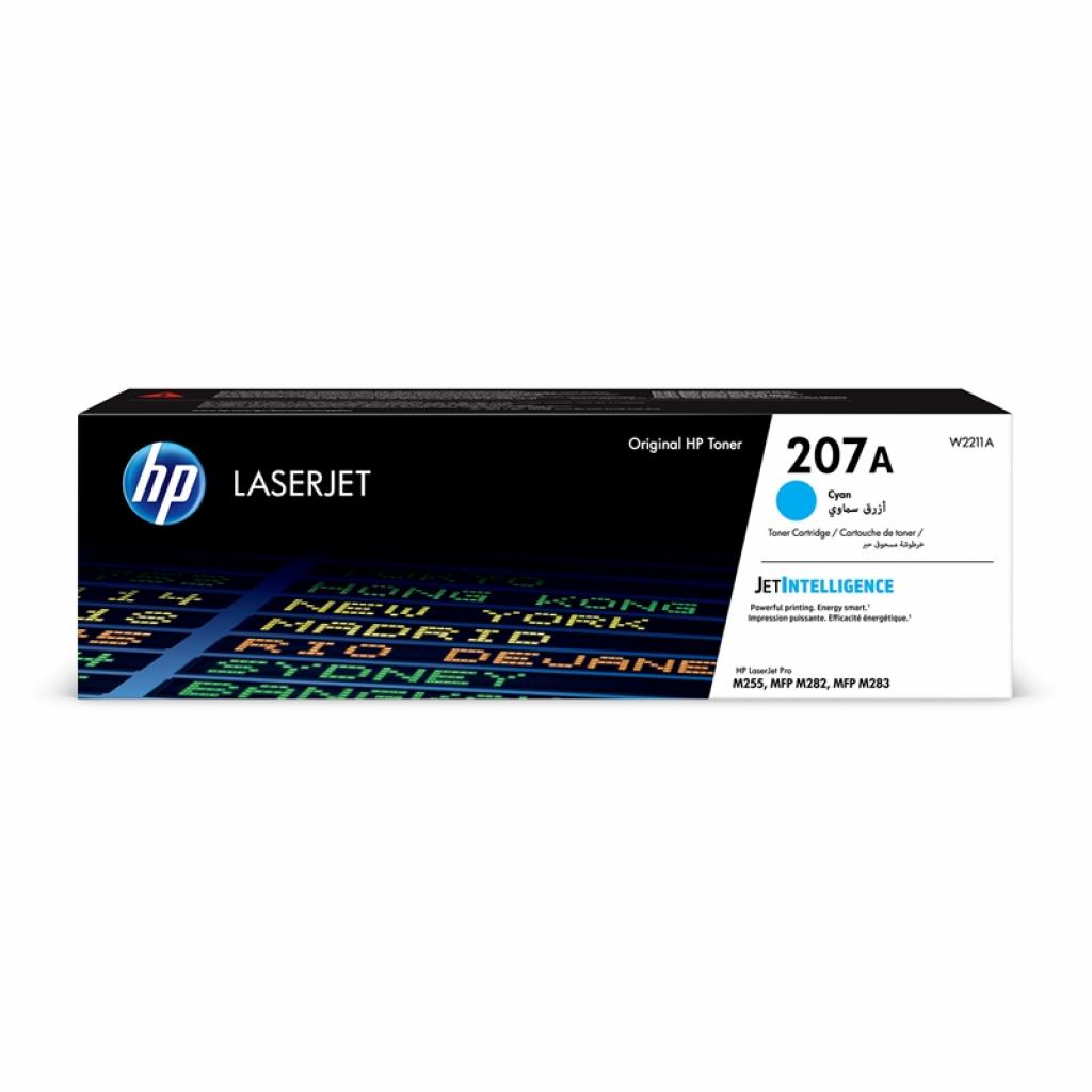 HP Тонер 207A W2211A, M255dw-M283fdn, 1250 страници-5%, Cyanна ниска цена с бърза доставка - BestPC.BG