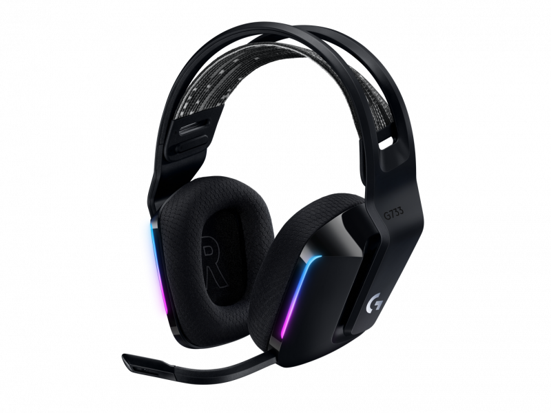 Слушалки Геймърски LOGITECH G733 LIGHTSPEED Wireless RGB Gaming Headset - BLACKна ниска цена с бърза доставка - BestPC.BG