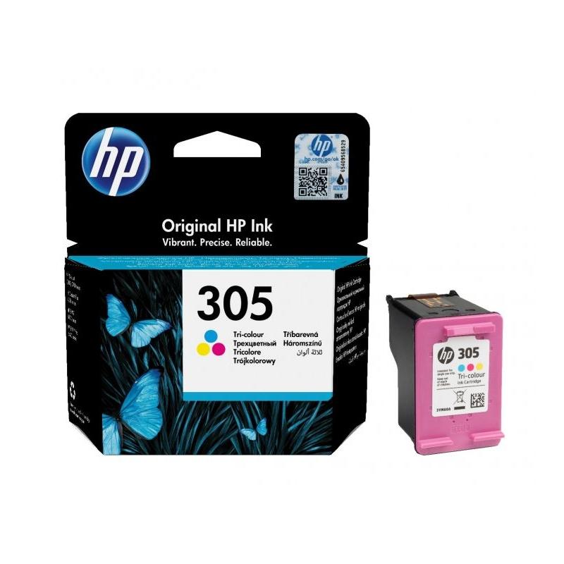 Касета с мастило HP 305 Tri-color Original Ink Cartridgeна ниска цена с бърза доставка