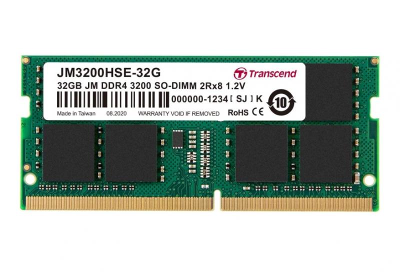 Памет 32GB DDR4 SoDIMM 3200 Transcendна ниска цена с бърза доставка - BestPC.BG