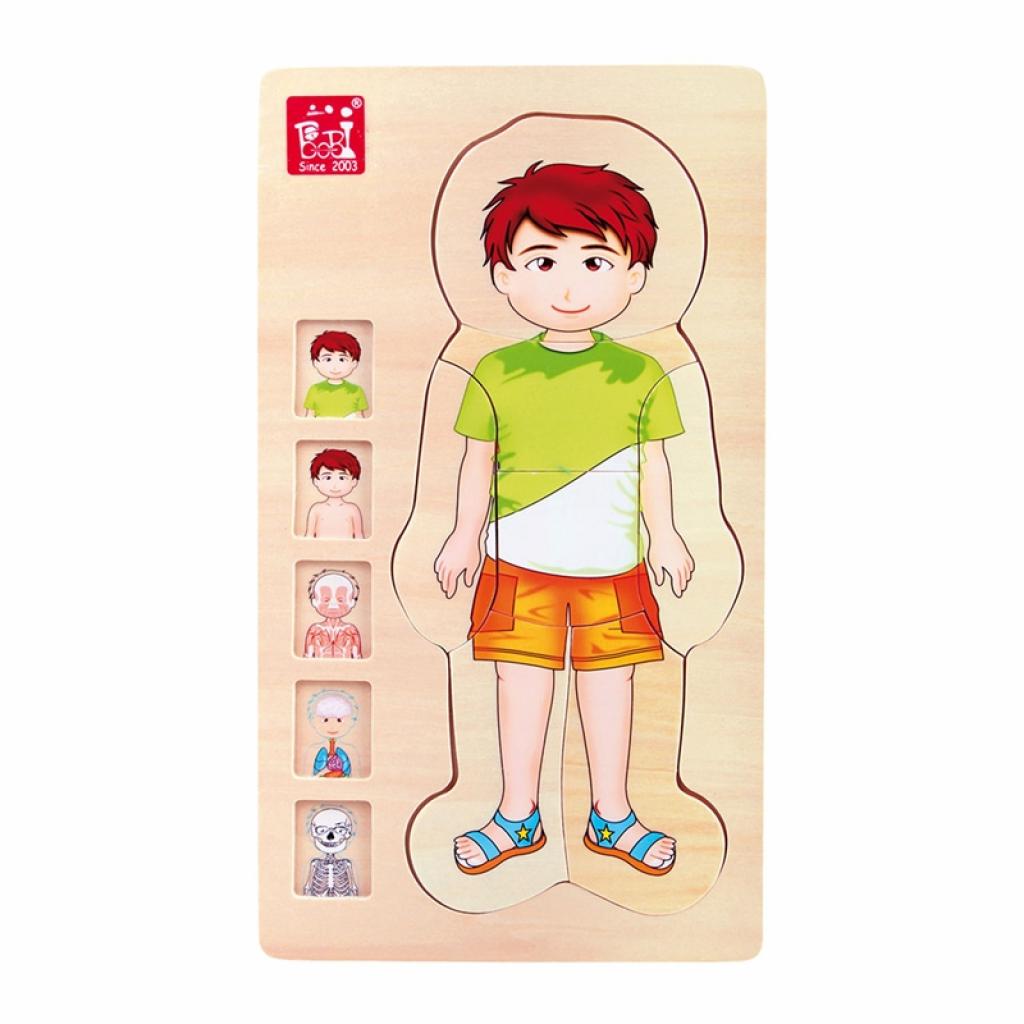 Small Foot Пъзел Тяло на момче, на слоеве, дървен, 28 частина ниска цена с бърза доставка - BestPC.BG