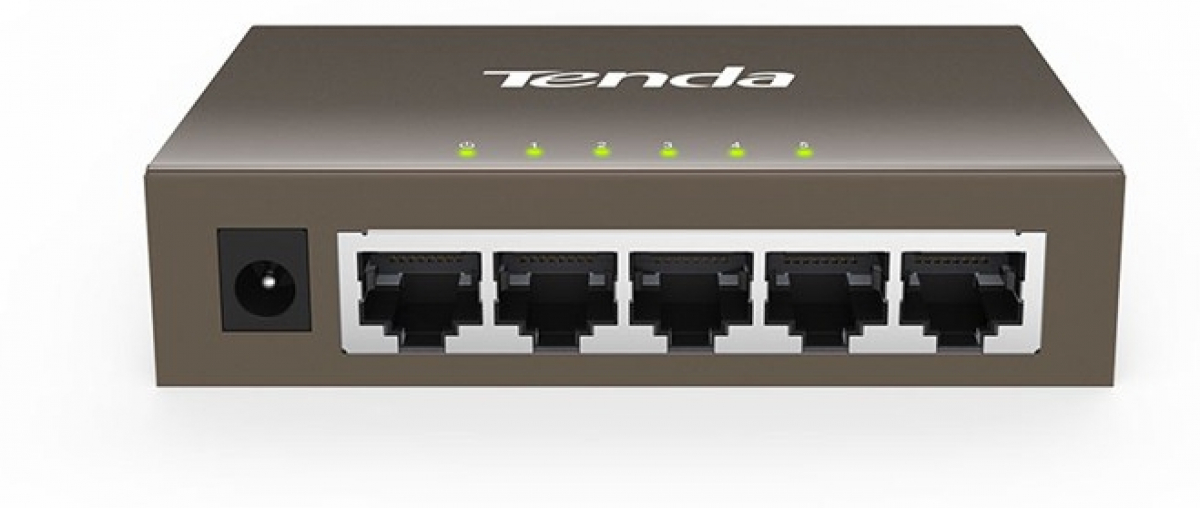 Комутатор Tenda TEG1005D, 5x10/100/1000Mbps порта, неуправляемна ниска цена с бърза доставка - BestPC.BG