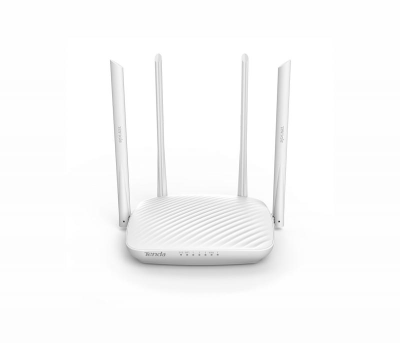 Безжичен рутер Tenda F9, N600, 4 x 10/100Mbps порта, 4 x 6dbi антени, 9Vна ниска цена с бърза доставка - BestPC.BG