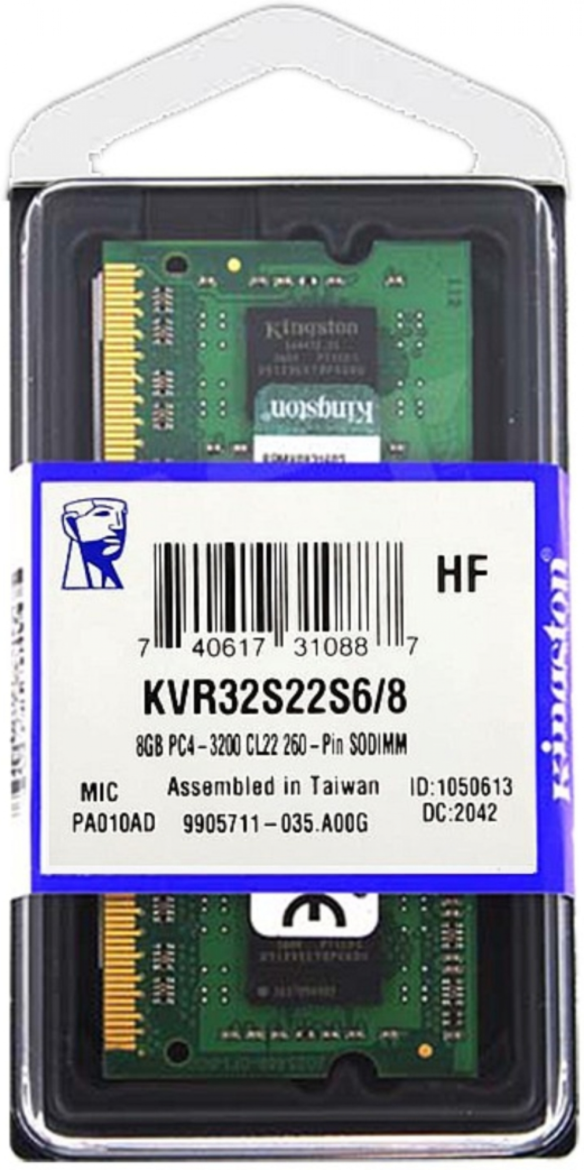 Памет 4GB DDR4 3200 KINGSTON SoDIMM - KVR32S22S6/4на ниска цена с бърза доставка - BestPC.BG