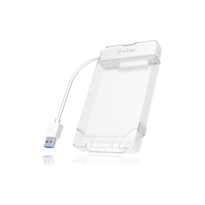 Кутия/Чекмедже за HDD ICYBOX IB-AC703-U3 :: USB 3.0 адапторен кабел за 2.5'' SATA дискове, с калъфна ниска цена с бърза доставка - BestPC.BG