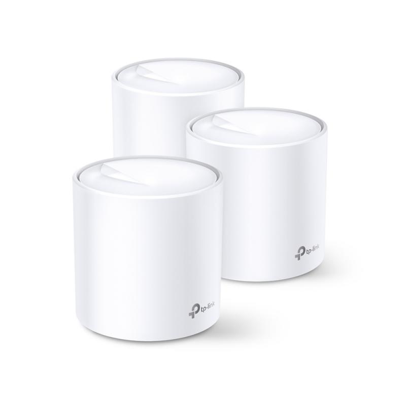 Безжични WiFi Mesh системa TP-LINK Deco X20(3-pack), AX1800, 2xGbE, MU-MIMO, Wi-Fi 6на ниска цена с бърза доставка - BestPC.BG