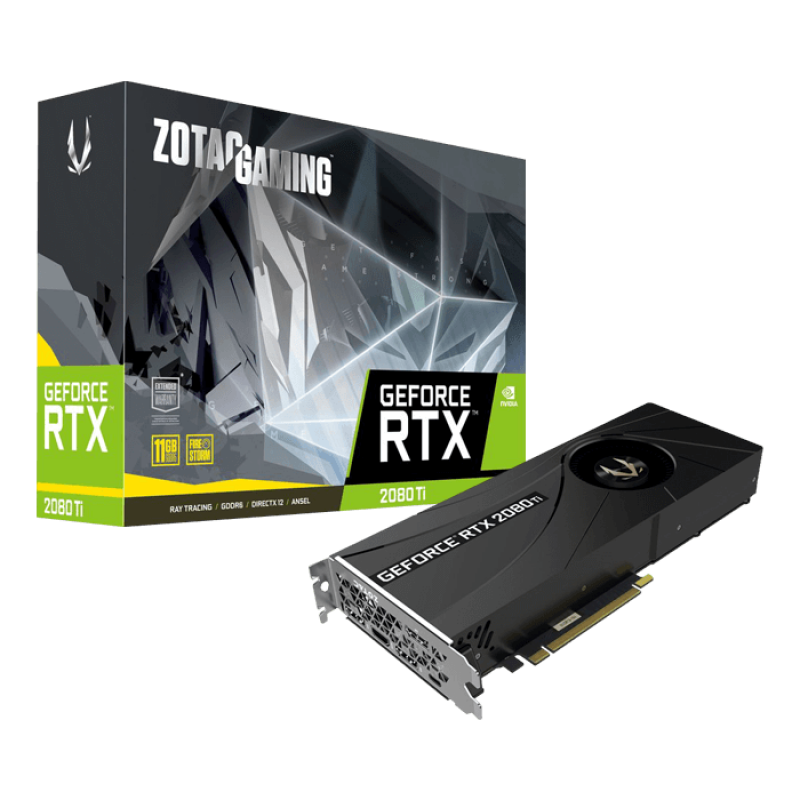 Видеокарта ZOTAC GeForce RTX 2080 Ti Blower 11GB GDDR6 352bit (ZT-T20810A-10P)на ниска цена с бърза доставка - BestPC.BG